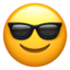 Smiling Face With Sunglasses on Apple