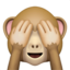 See-no-evil Monkey on Apple