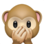Speak-no-evil Monkey on Apple
