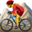Woman Mountain Biking on Apple