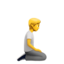 Person Kneeling Facing Right on Apple