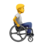 Person In Manual Wheelchair Facing Right on Apple