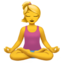 Woman In Lotus Position on Apple