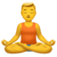 Man In Lotus Position on Apple