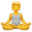 Person In Lotus Position on Apple