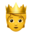 Person With Crown on Apple