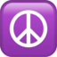 Peace Symbol on Apple