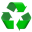 Recycling Symbol on Apple