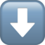 Down Arrow on Apple