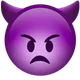 Angry Face with Horns