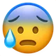 Anxious Face with Sweat
