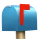 Closed Mailbox with Raised Flag
