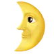 First Quarter Moon Face
