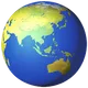 Globe Showing Asia-Australia