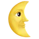 Last Quarter Moon Face