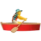 Man Rowing Boat