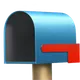 Open Mailbox with Lowered Flag