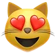 Smiling Cat with Heart-Eyes