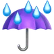 Umbrella with Rain Drops