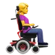Woman in Motorized Wheelchair Facing Right