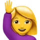 Woman Raising Hand