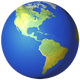 GLOBE SHOWING AMERICAS