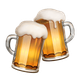 CLINKING BEER MUGS