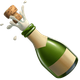 BOTTLE WITH POPPING CORK