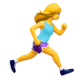 WOMAN RUNNING FACING RIGHT