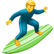 MAN SURFING