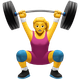 WOMAN LIFTING WEIGHTS