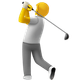 PERSON GOLFING