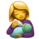WOMAN FEEDING BABY
