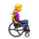 WOMAN IN MANUAL WHEELCHAIR FACING RIGHT