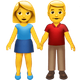 WOMAN AND MAN HOLDING HANDS