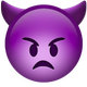 ANGRY FACE WITH HORNS