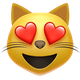 SMILING CAT WITH HEART-EYES