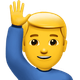 MAN RAISING HAND