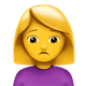 WOMAN FROWNING