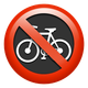 NO BICYCLES