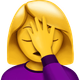 WOMAN FACEPALMING