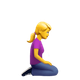 WOMAN KNEELING FACING RIGHT