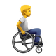 PERSON IN MANUAL WHEELCHAIR FACING RIGHT