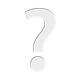 WHITE QUESTION MARK