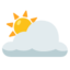 Sun Behind Large Cloud on Google