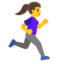 Woman Running Facing Right on Google
