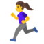 Woman Running on Google