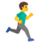 Man Running Facing Right on Google