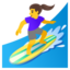 Woman Surfing on Google
