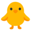 Front-facing Baby Chick on Google